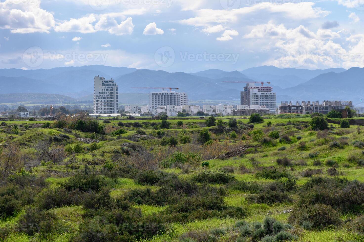 clouds against the backdrop of mountains in winter in Cyprus 10 photo