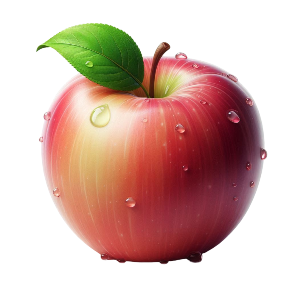 Generated Ai Fresh red apple png