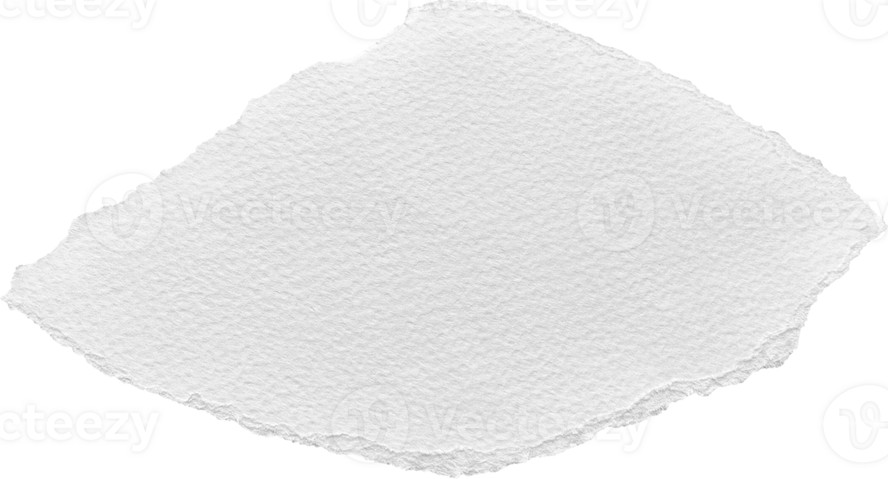 White Torn Paper Textured Piece png