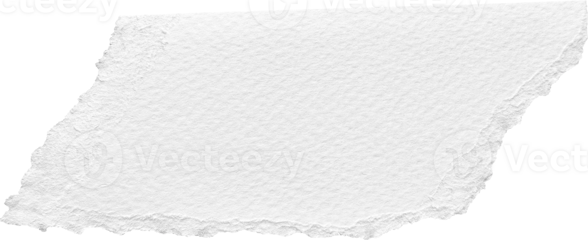 White Torn Paper Textured Piece png