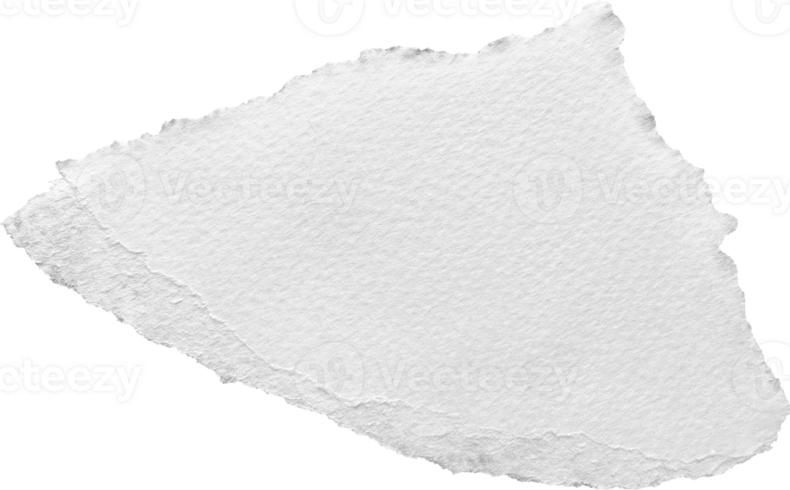 White Torn Paper Textured Piece png