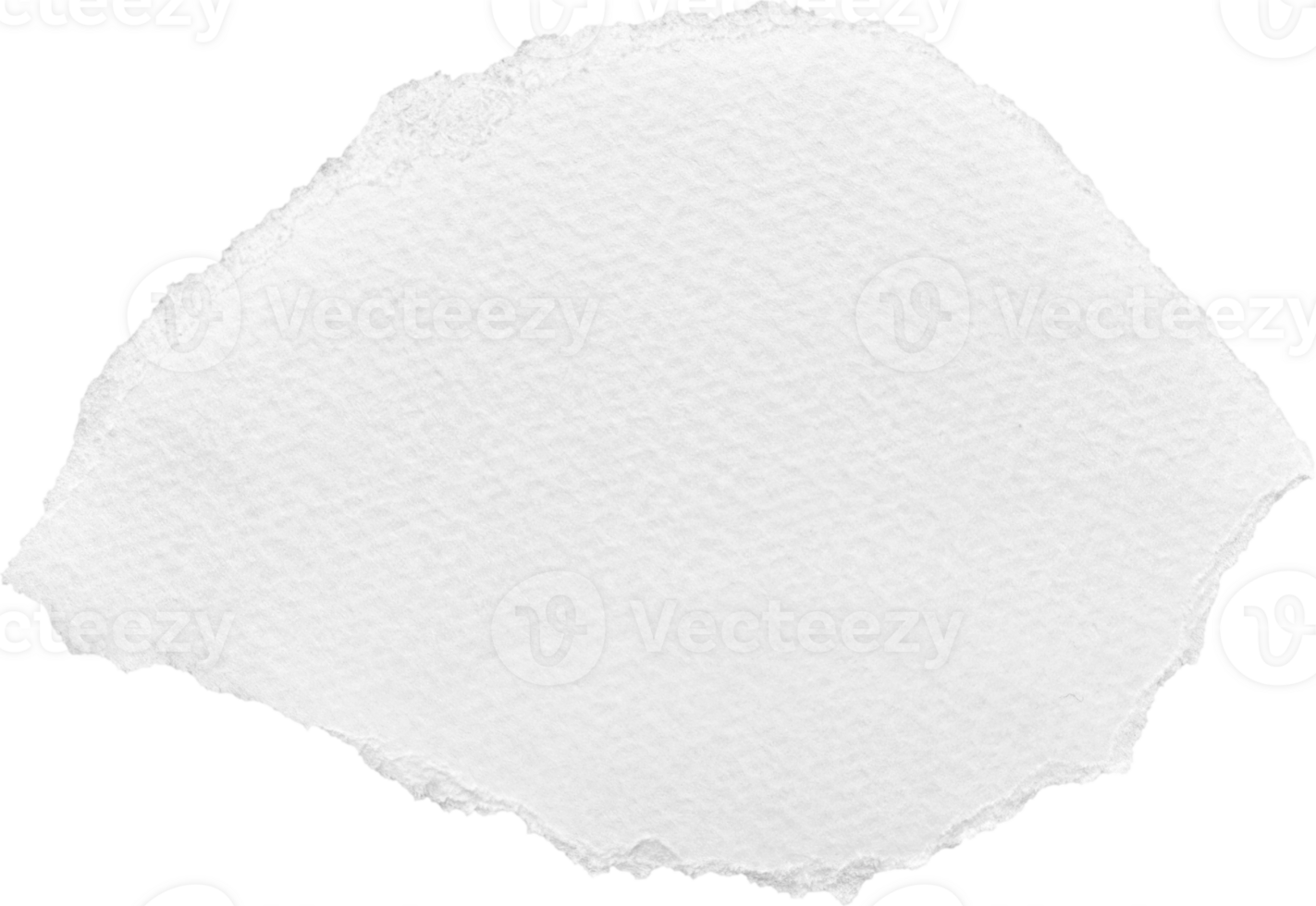 White Torn Paper Textured Piece png