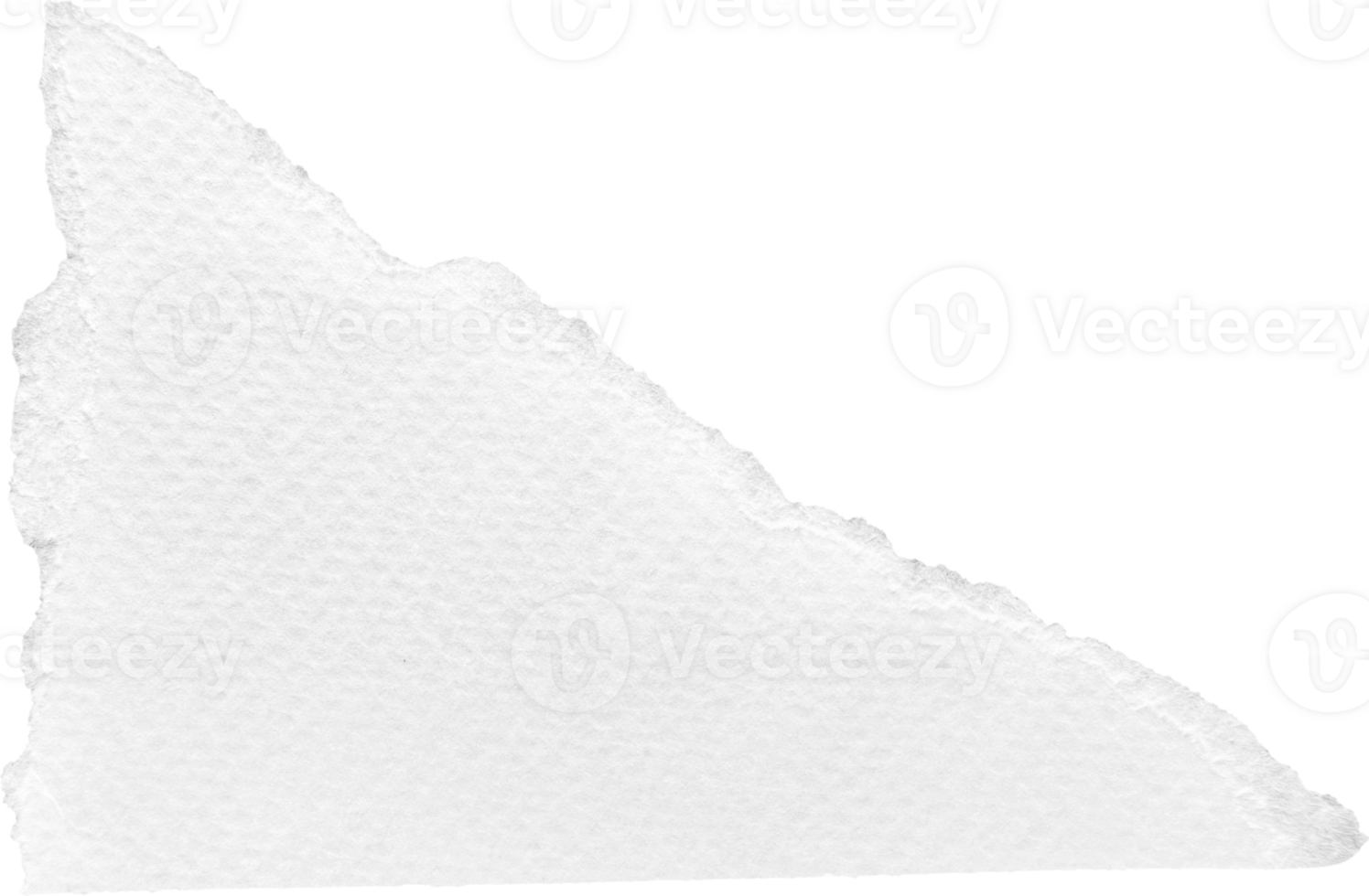 White Torn Paper Textured Piece png