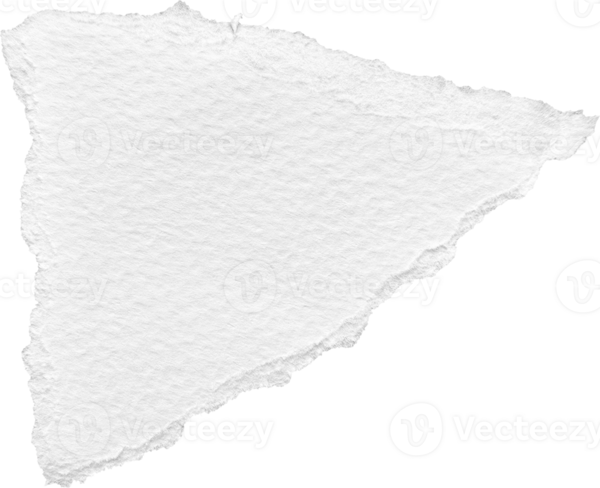 White Torn Paper Textured Piece png