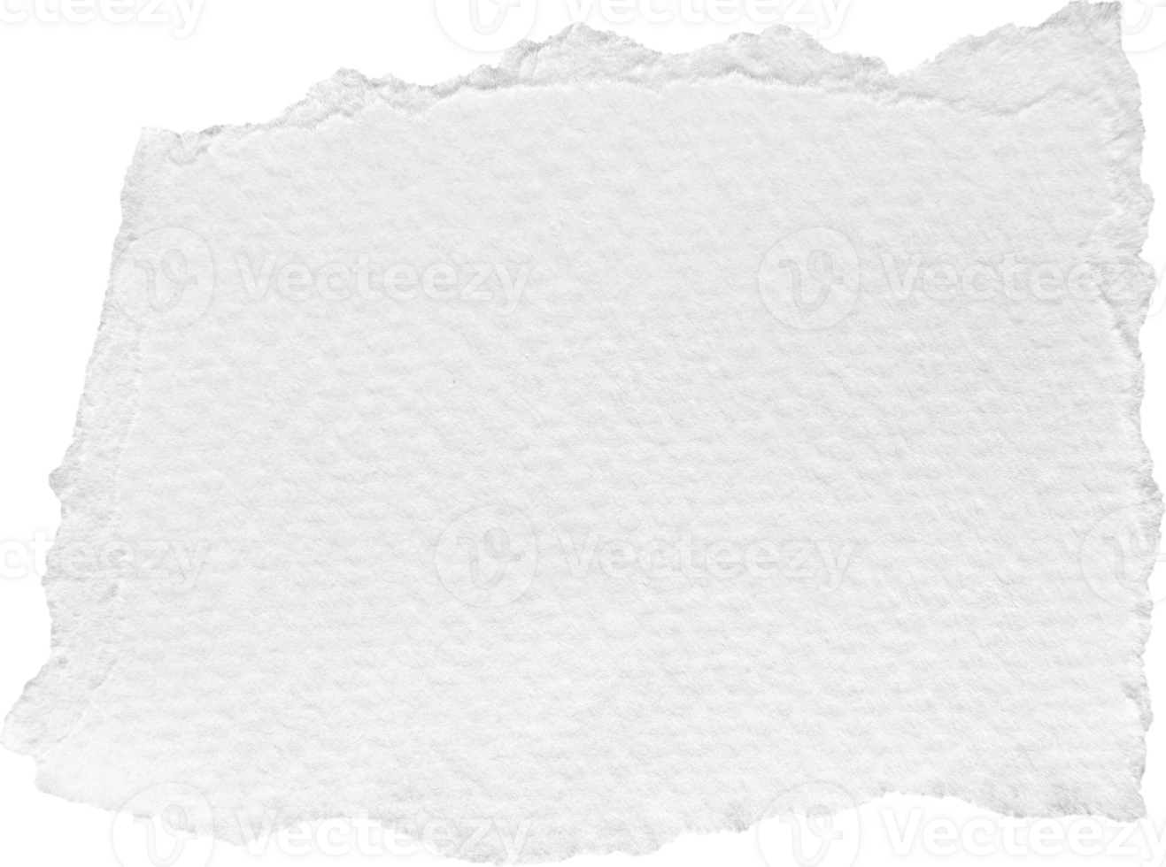White Torn Paper Textured Piece png