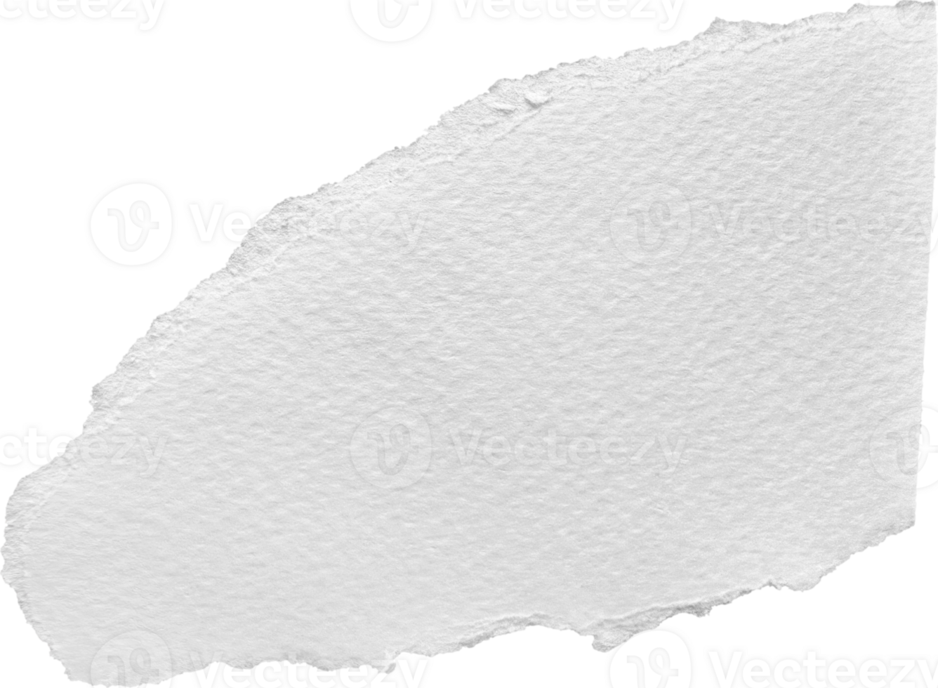 White Torn Paper Textured Piece png