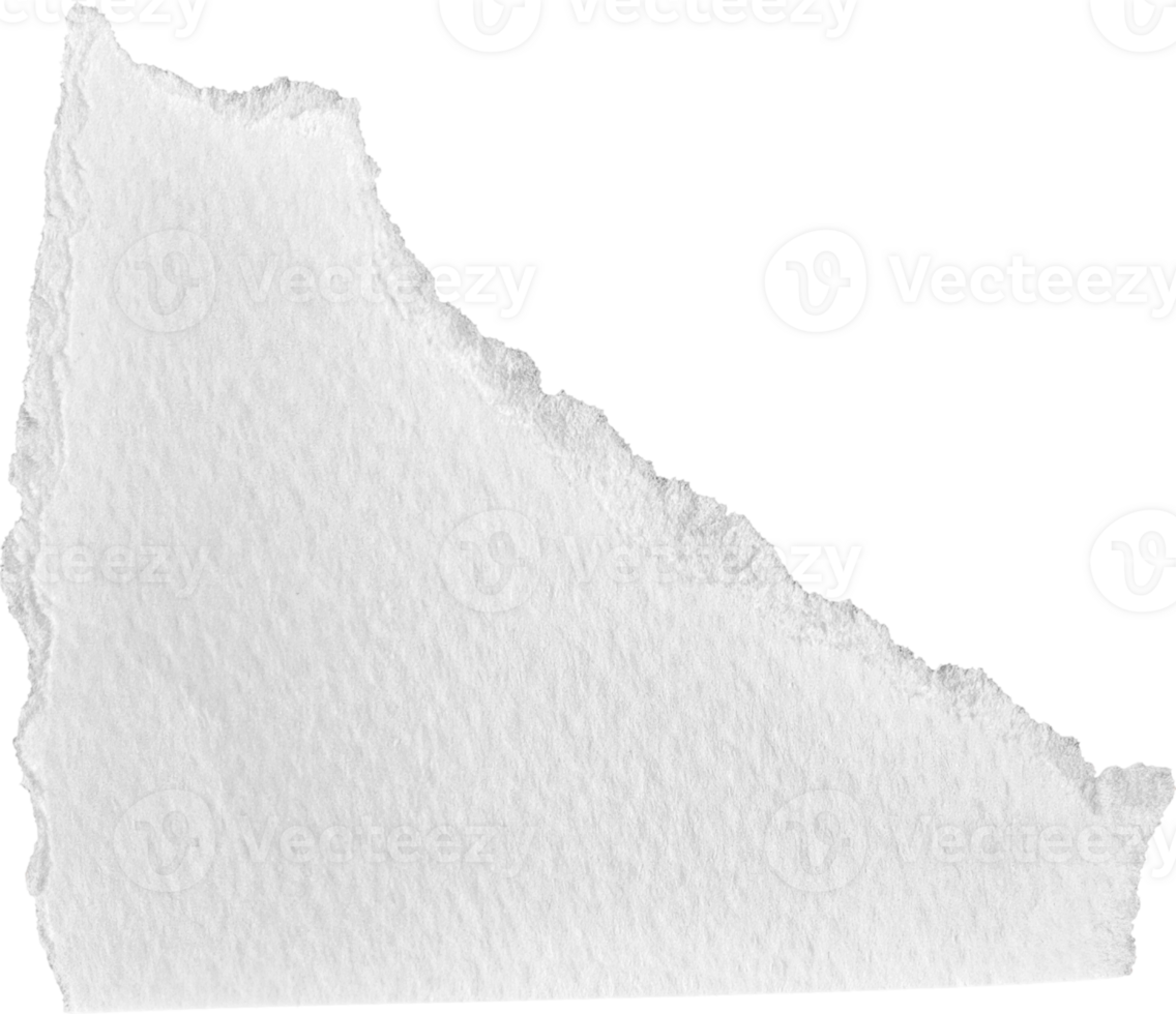White Torn Paper Textured Piece png