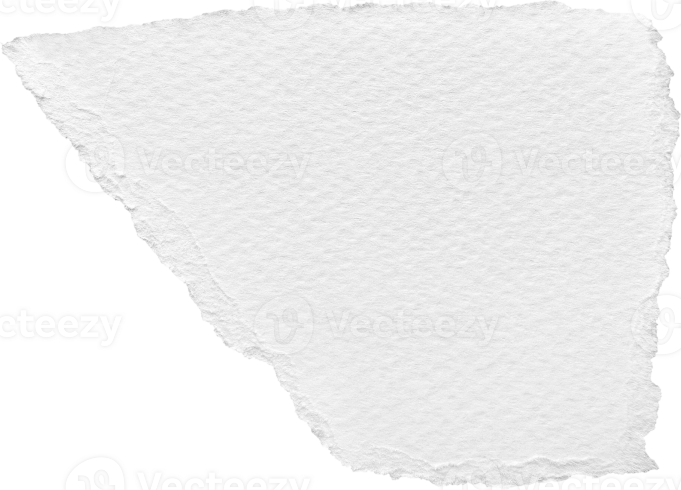 White Torn Paper Textured Piece png
