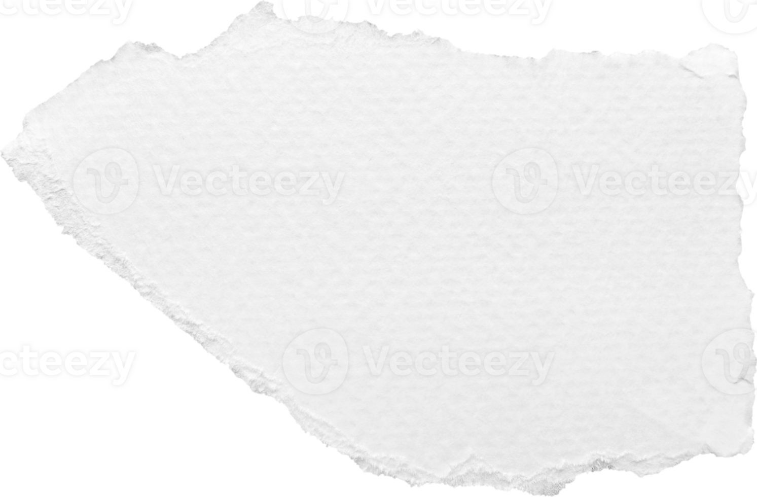 White Torn Paper Textured Piece png