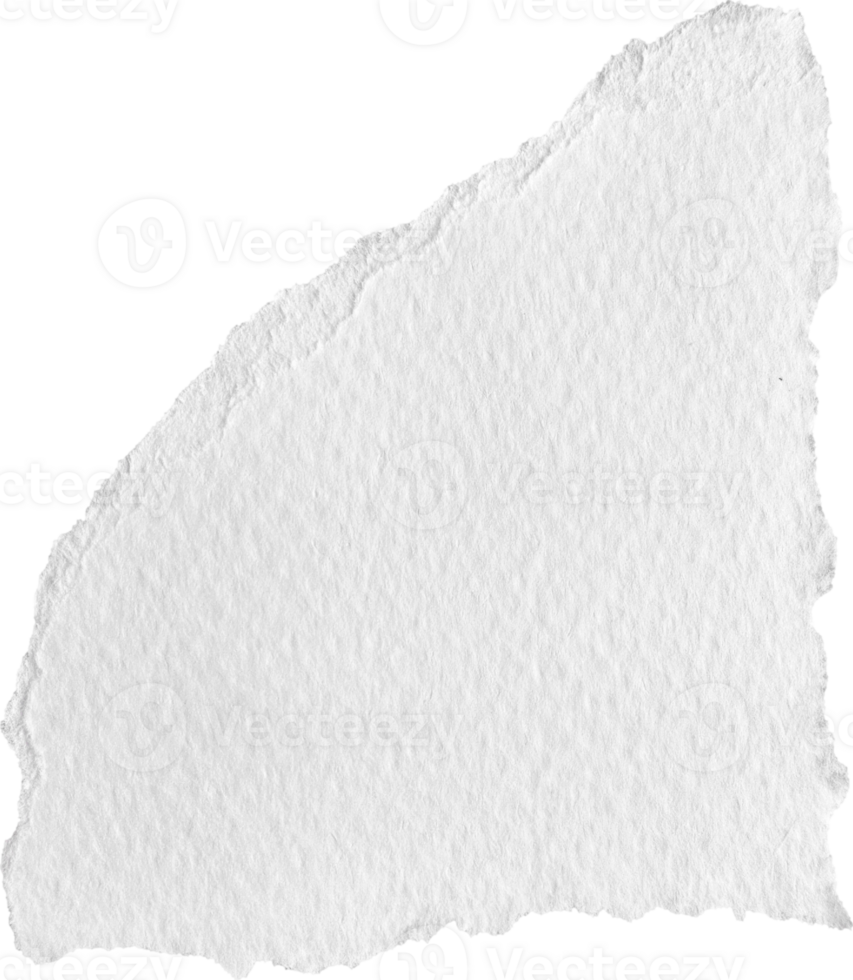 White Torn Paper Textured Piece png