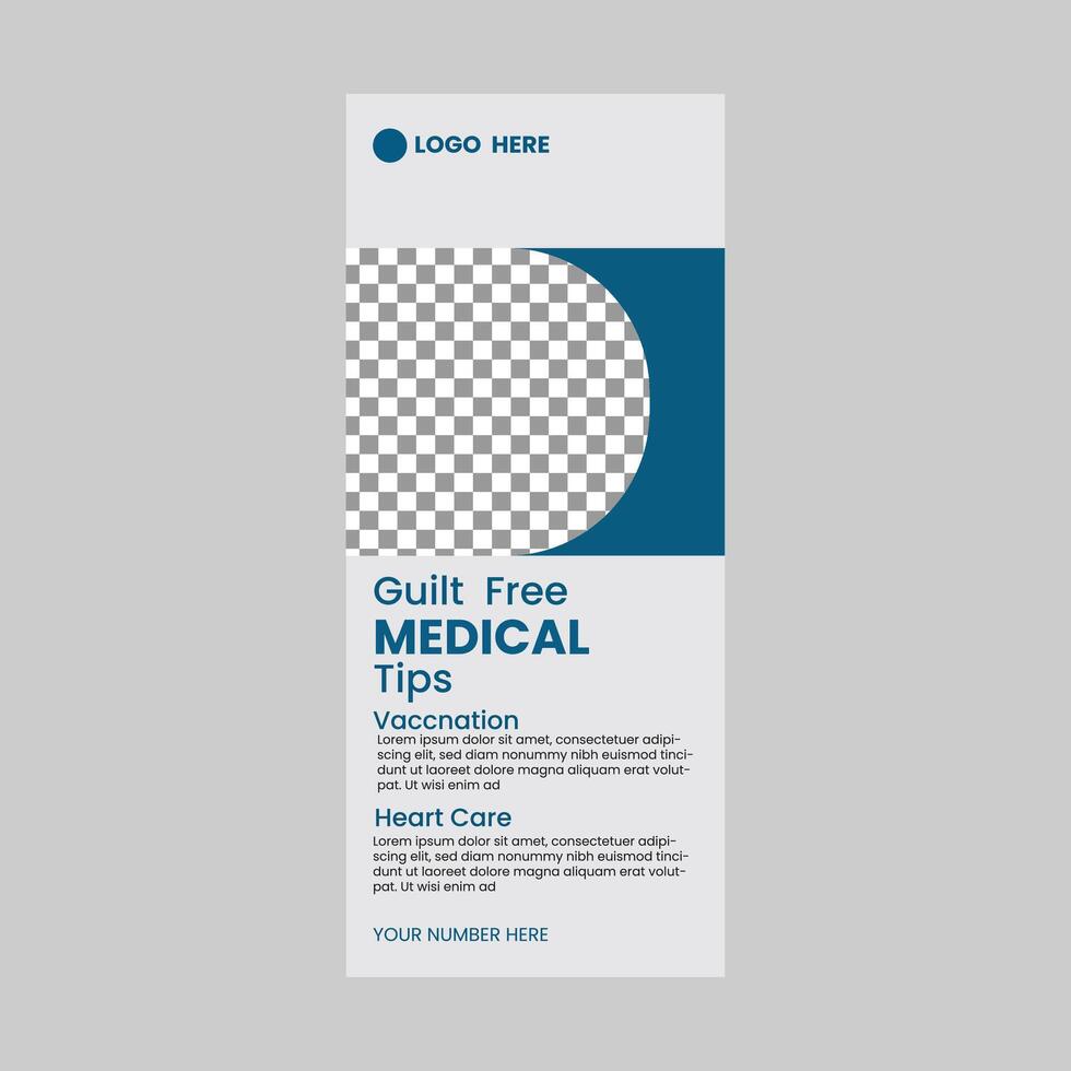 Doctor roll up banner vector