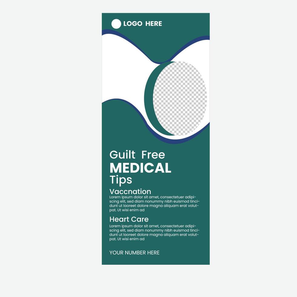 Doctor roll up banner vector