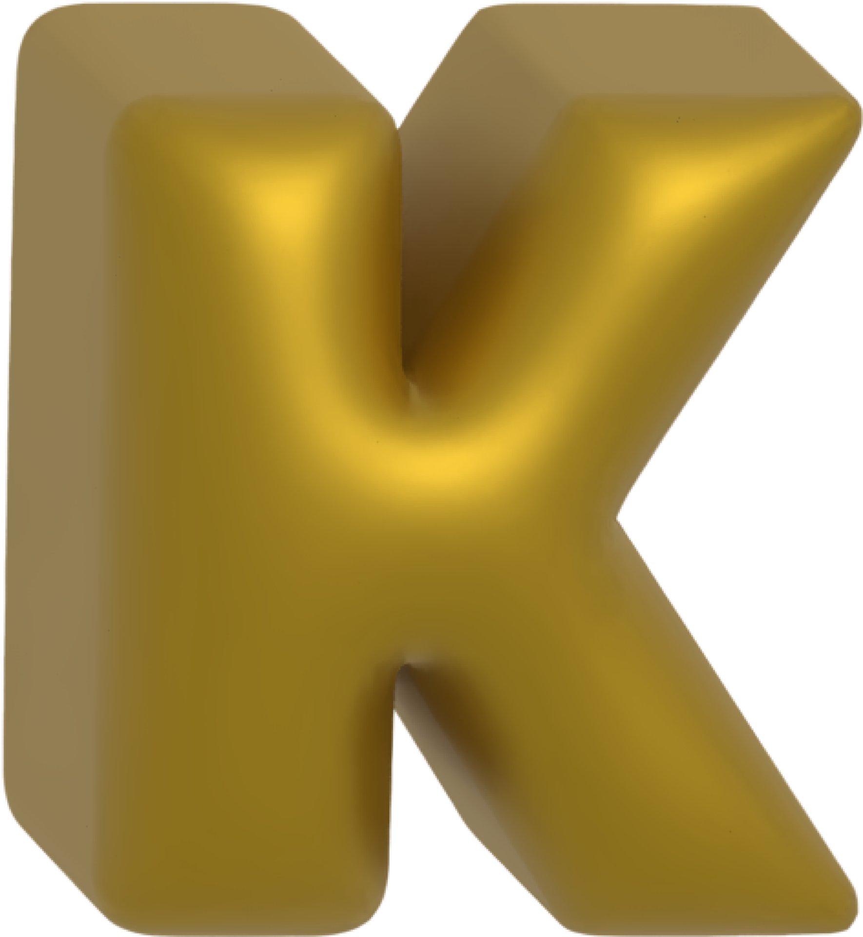 K metallic inflate balloon style alphabet 45954167 PNG