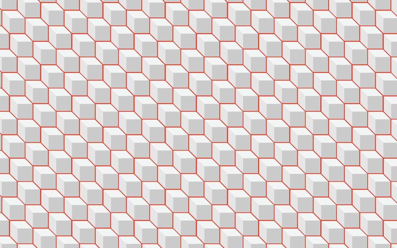 White and red geometric pattern vector