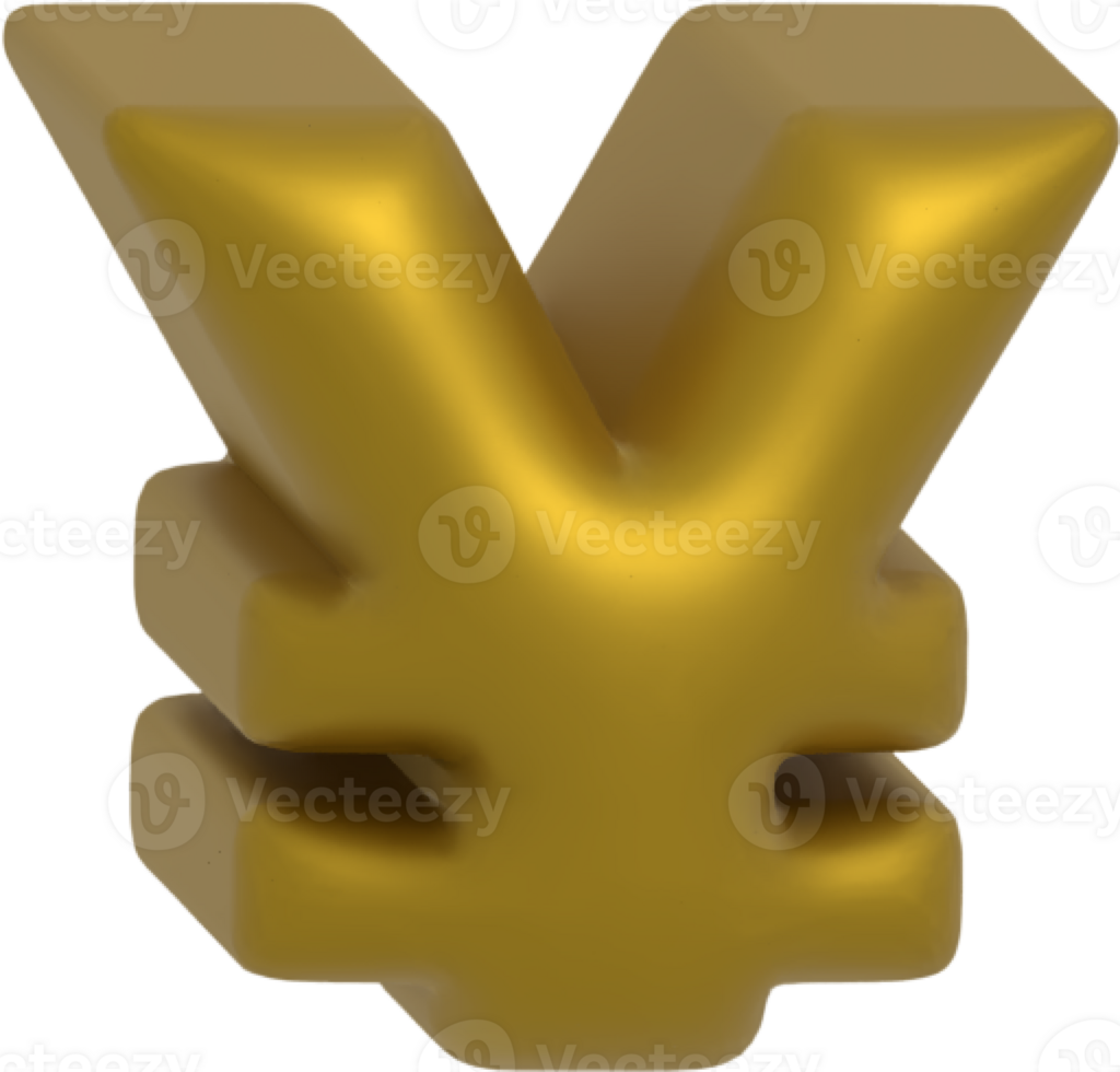 yen metallic inflate balloon style alphabet png