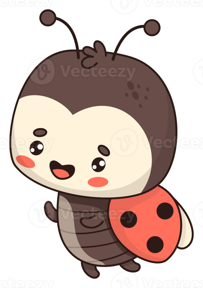 Sticker cute ladybug png