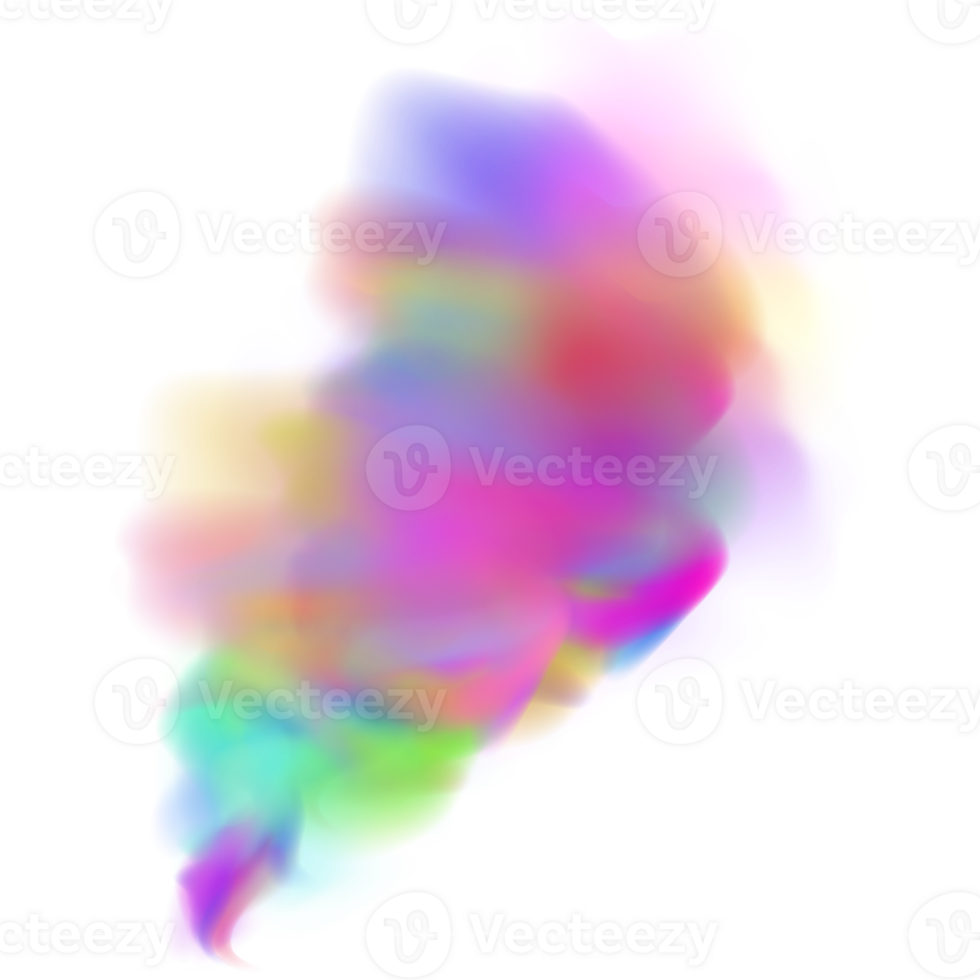 An explosion of colorful smoke clouds.Multicolor fog with blue and yellow particles.Explosions of color powder. png