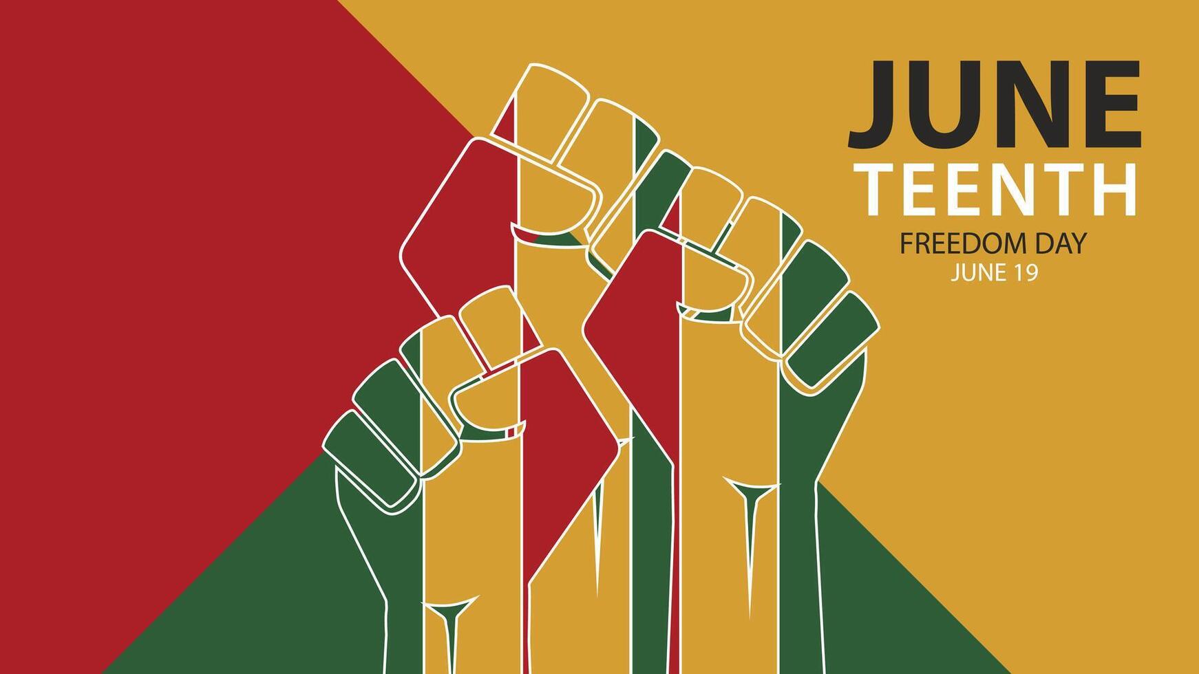 Juneteenth Background design,Juneteenth Freedom Day Abstract Background, Banner, Poster, Greeting Card. vector
