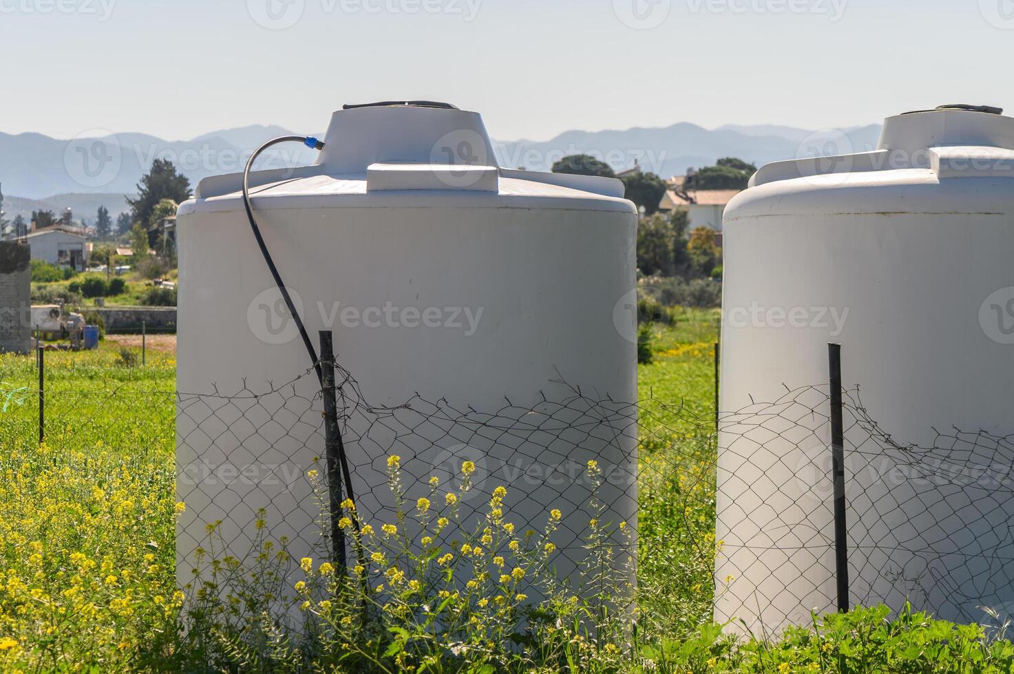 Water tanks in a village in Cyprus 1 photo