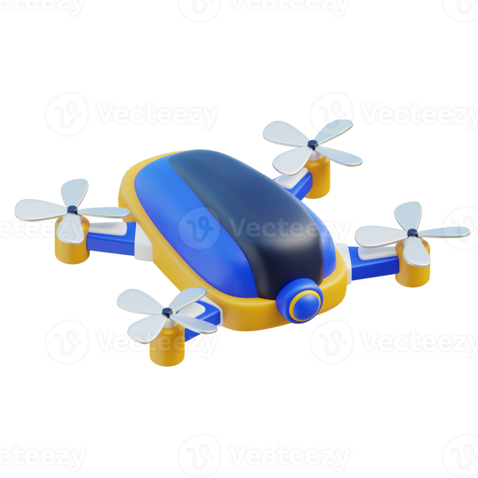 AI Drone Icon 3D Design png