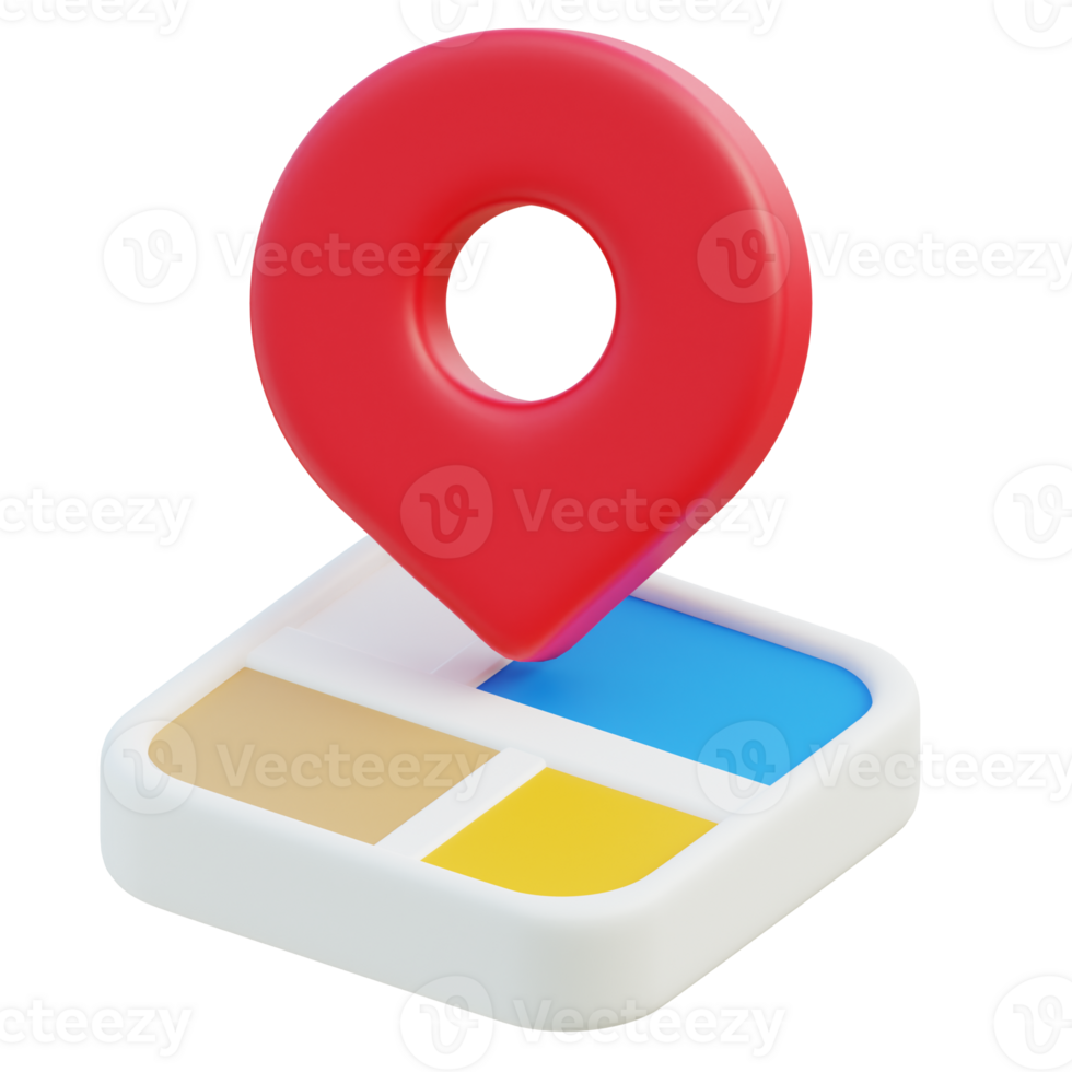 Map Icon 3D Design png
