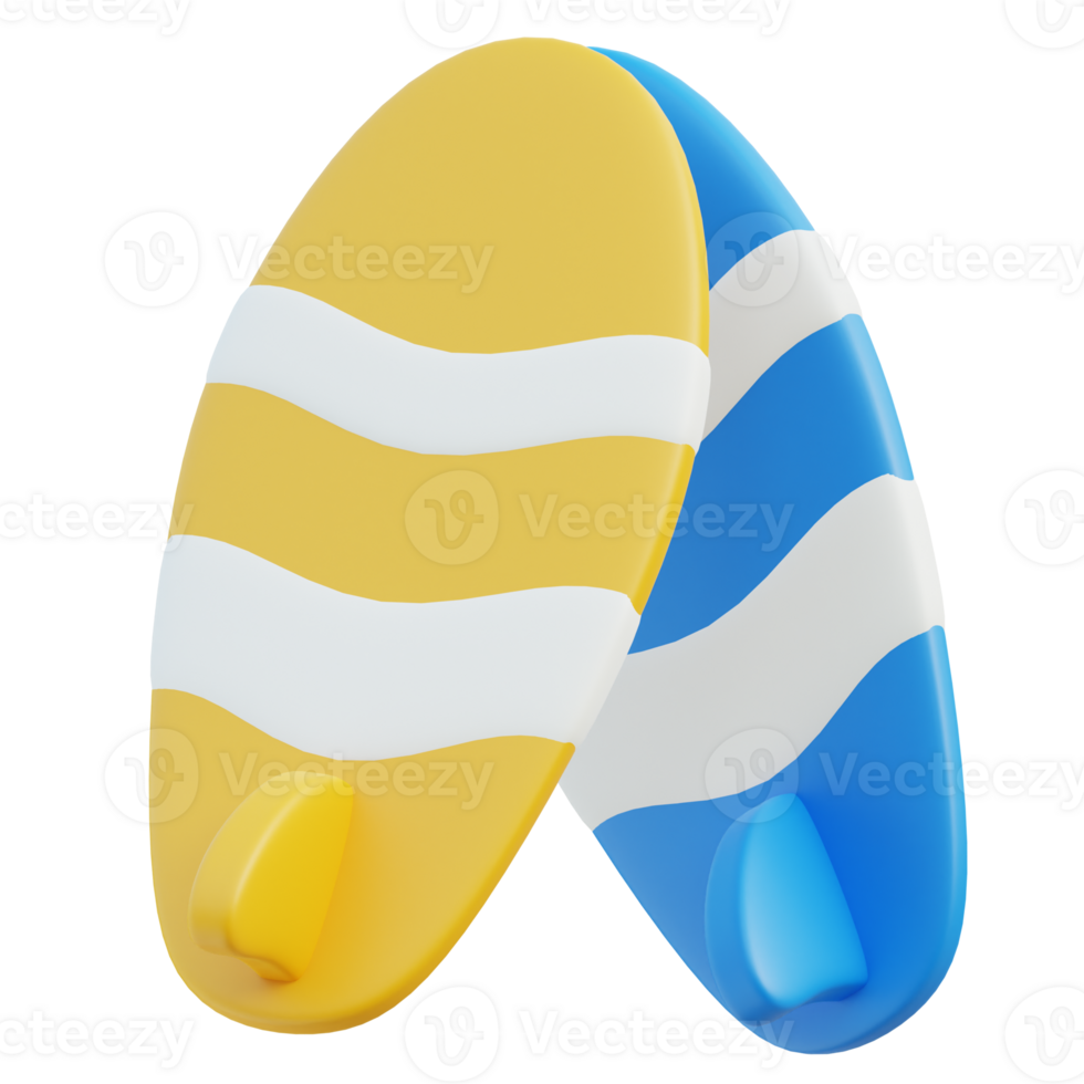 Surf Board Icon 3D Design png