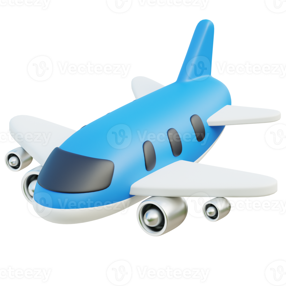 Plane 3D Icon Design png