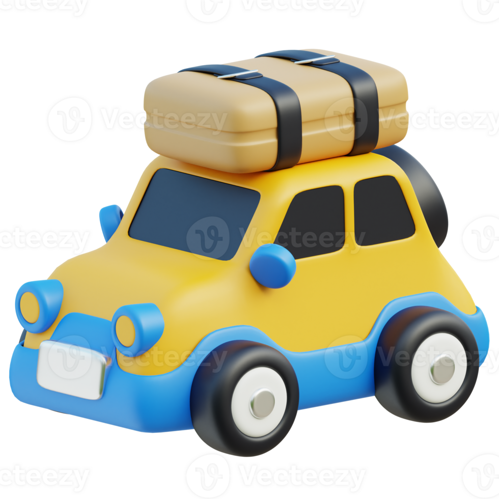 Car Travel Icon 3D Design png
