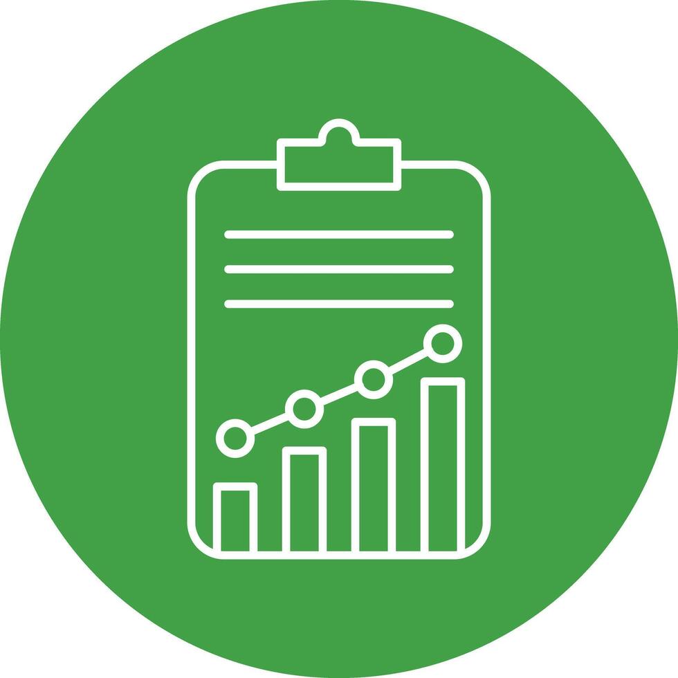 Statistics Line Circle Icon Design vector