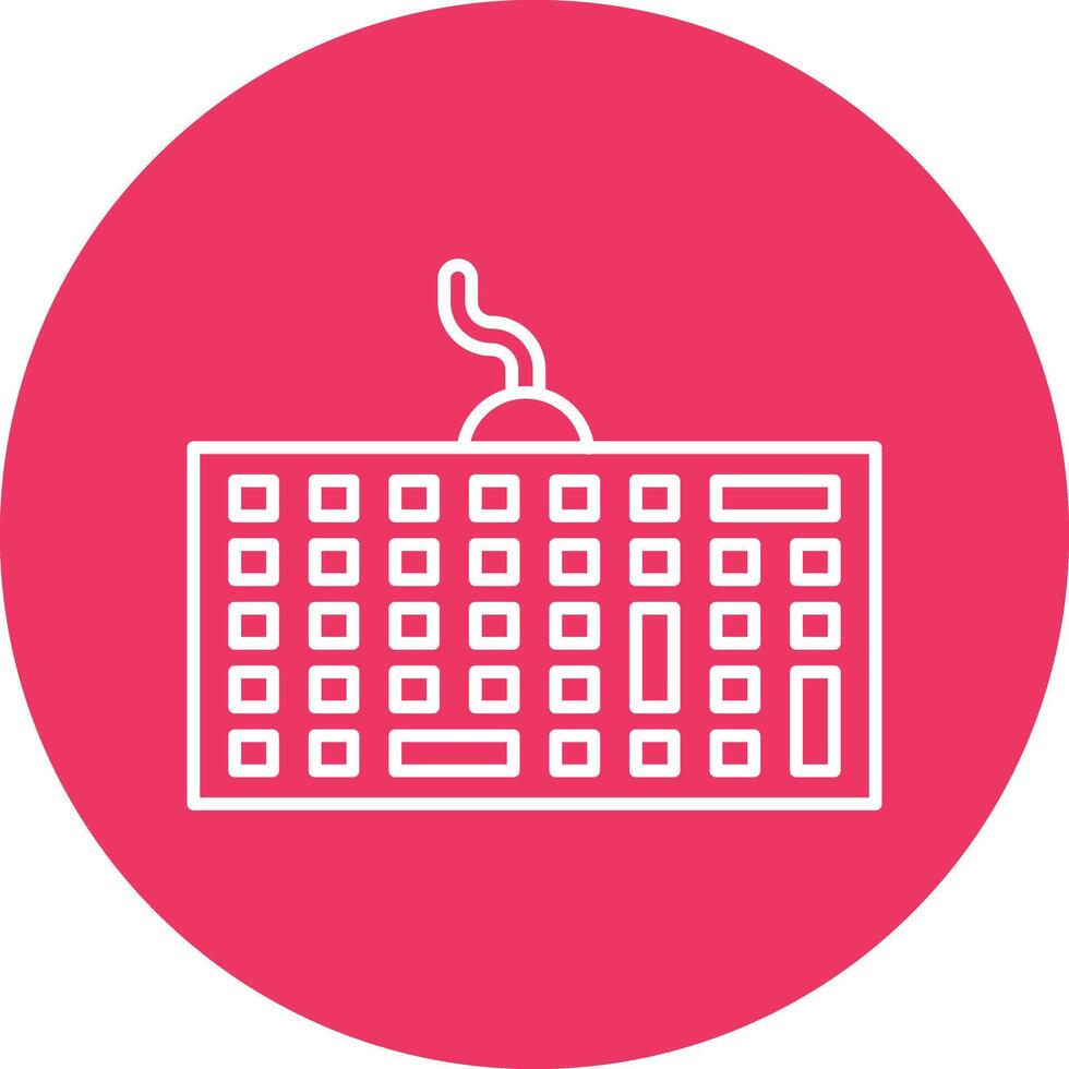 Keyboard Line Icon vector