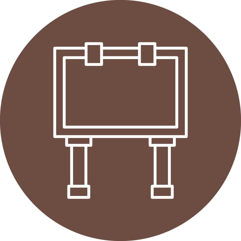 BillBoard Line Icon vector