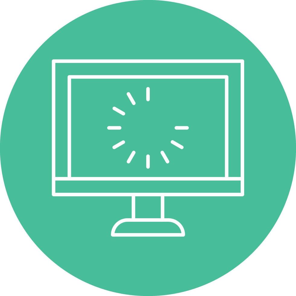 Reloading Line Circle Icon Design vector