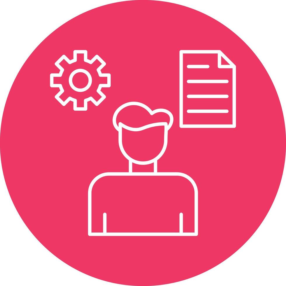 Multitask Line Circle Icon Design vector