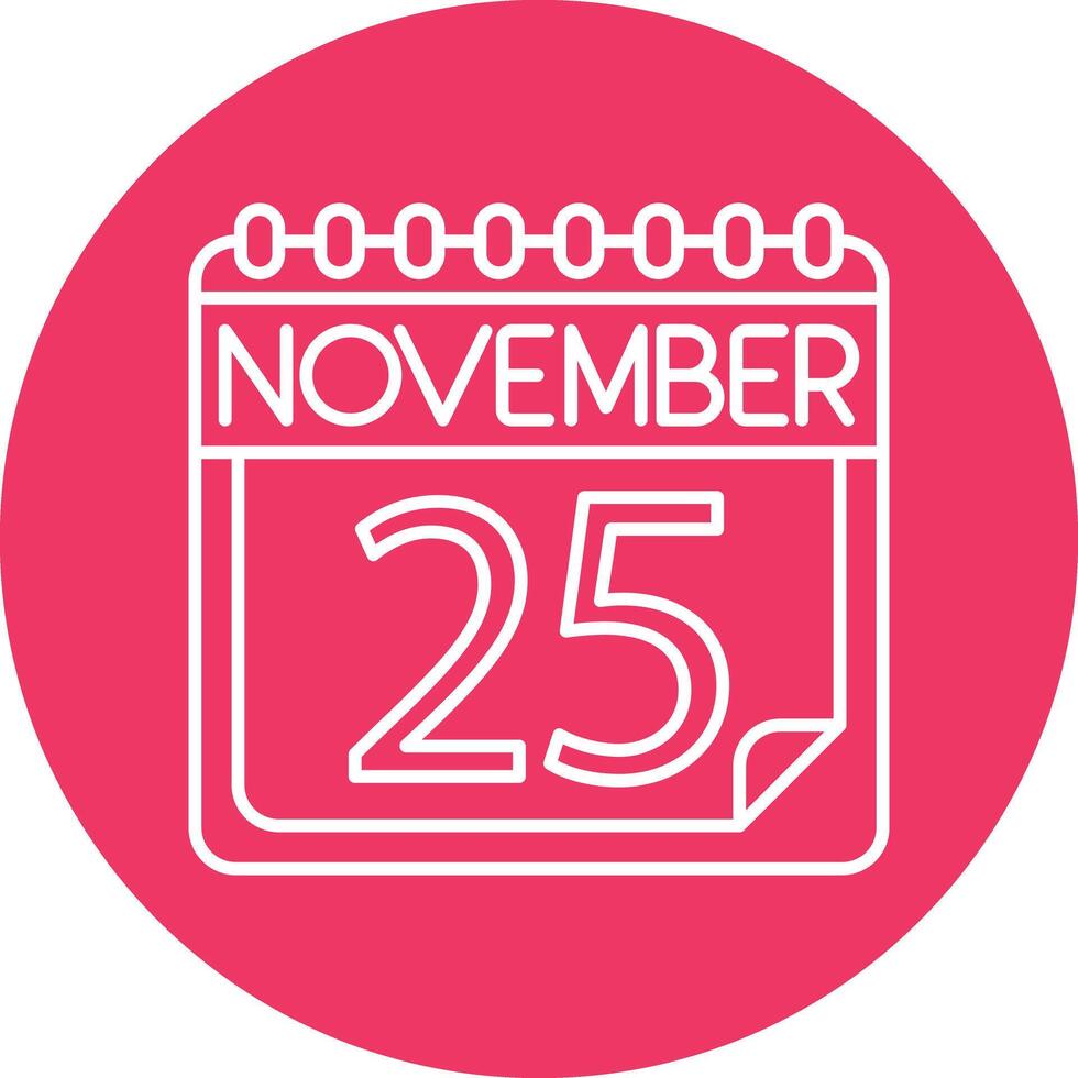 November Icon Design vector
