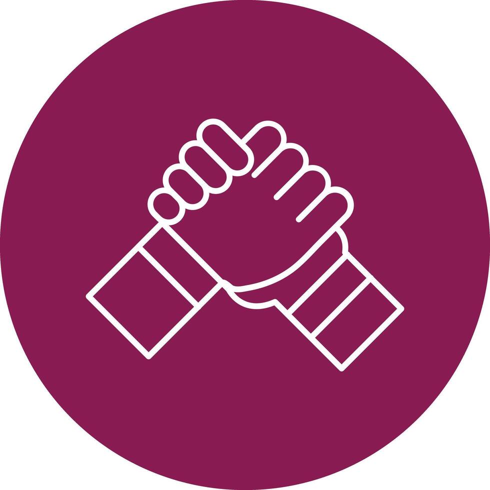 Support Line Icon vector