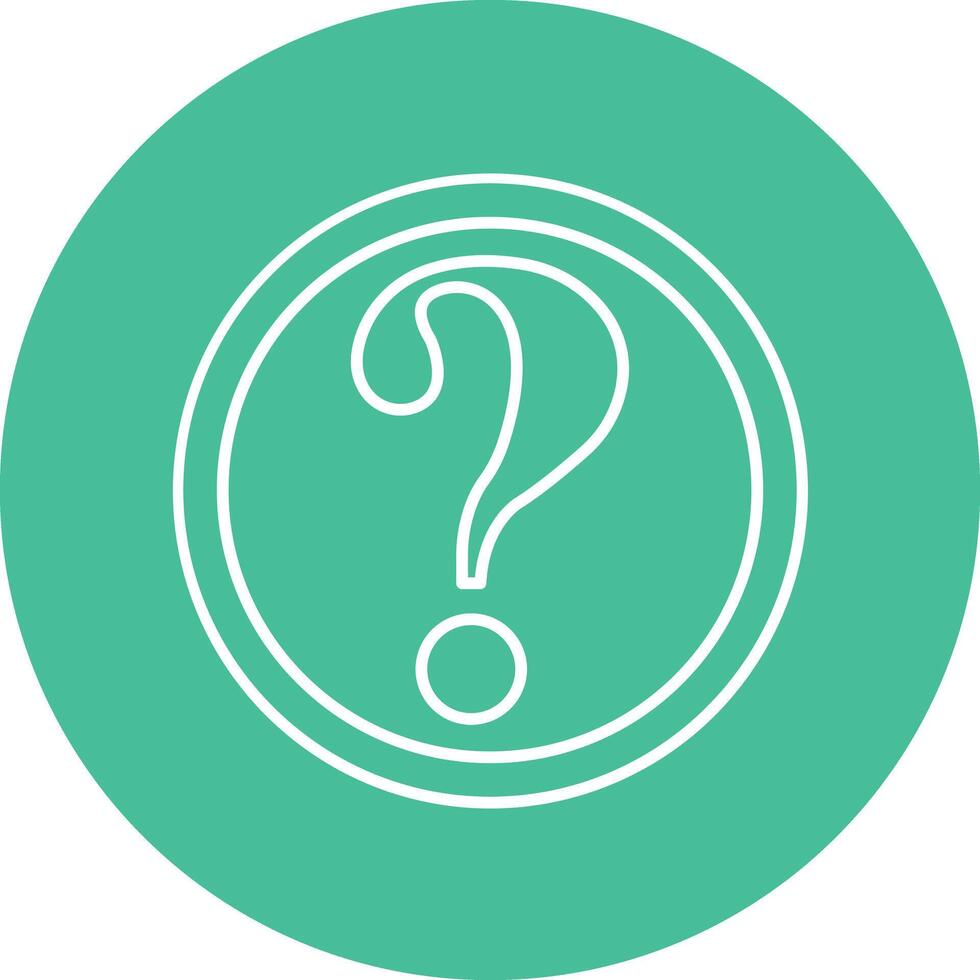 Question Line Icon vector