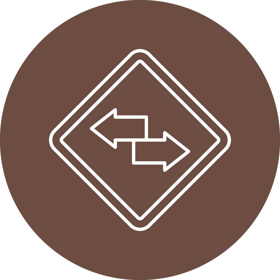Transfer Line Circle Icon Design vector