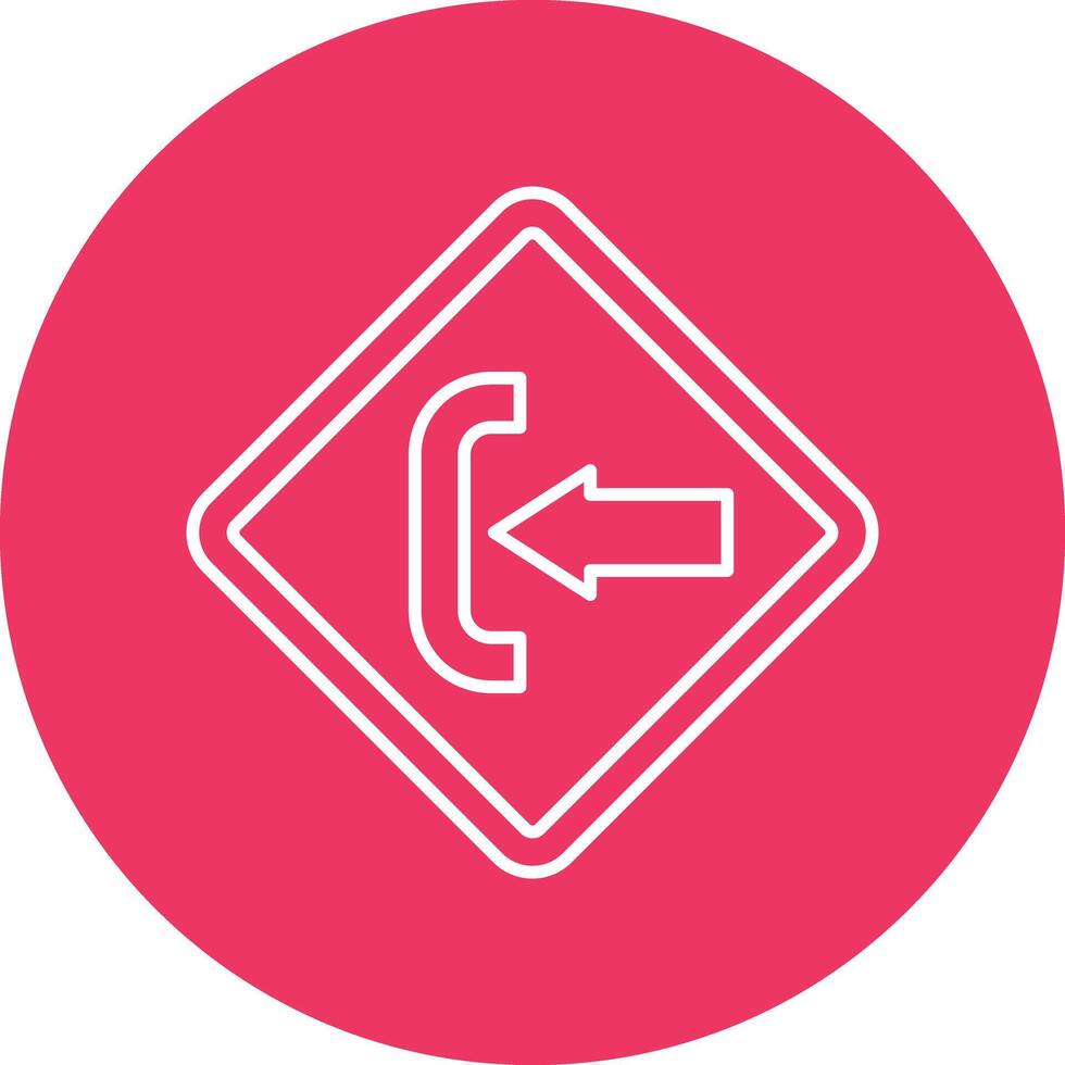 Log In Line Circle Icon Design vector