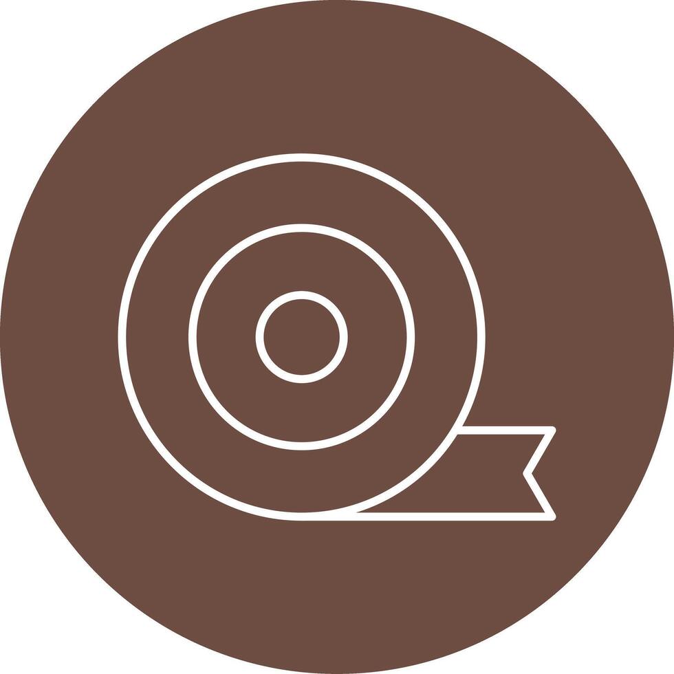 Adhesive Tape Line Icon vector