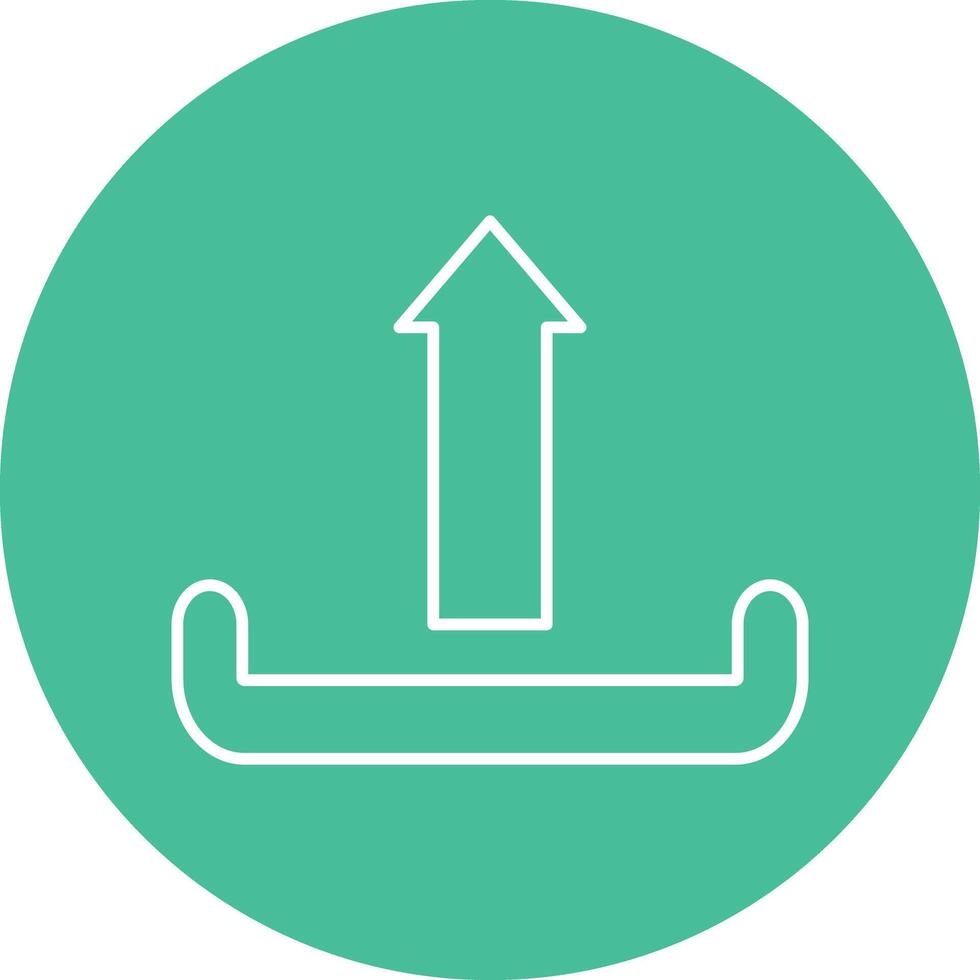 Uploading Line Icon vector