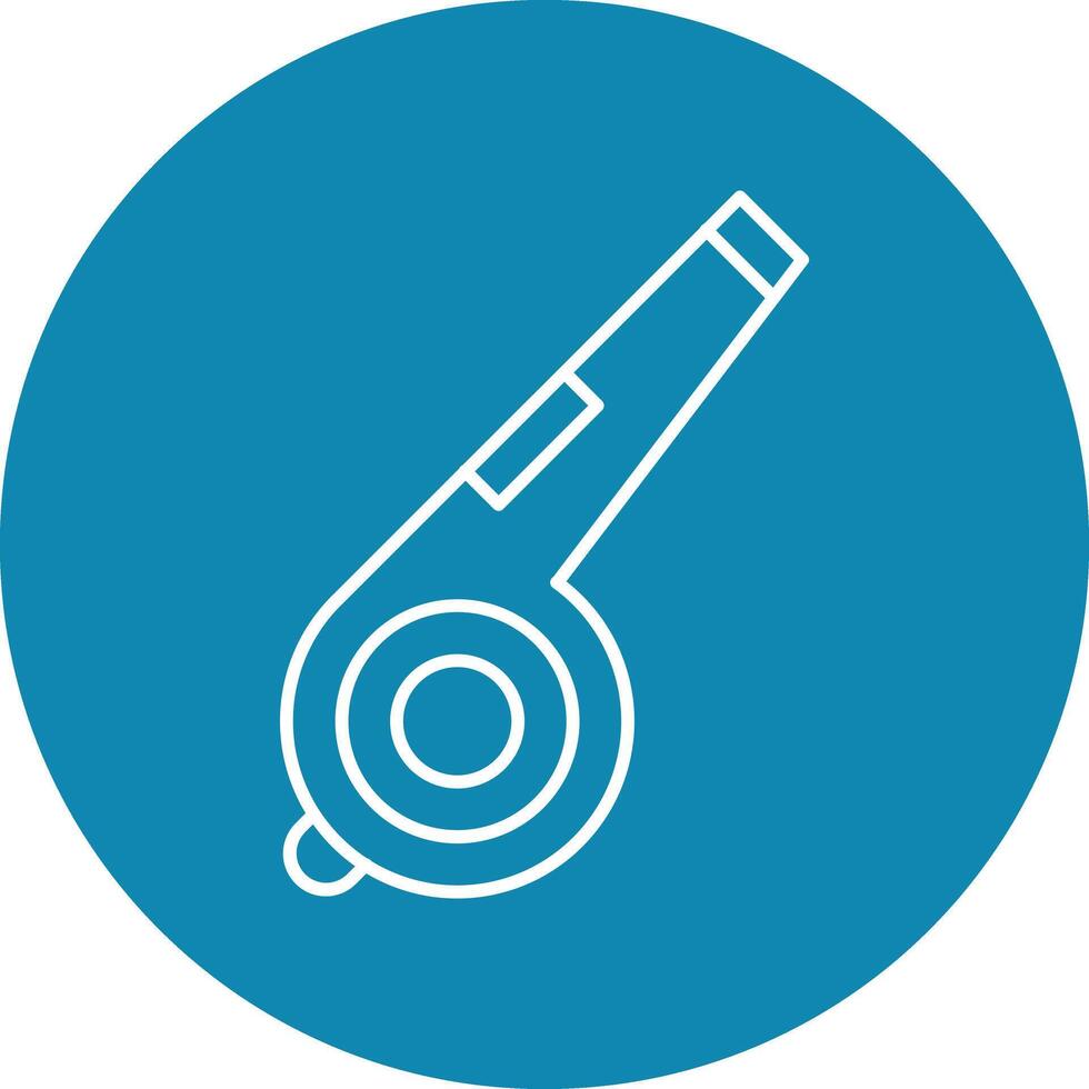 Whistle Line Circle Icon Design For Personal And Commercial Use. vector