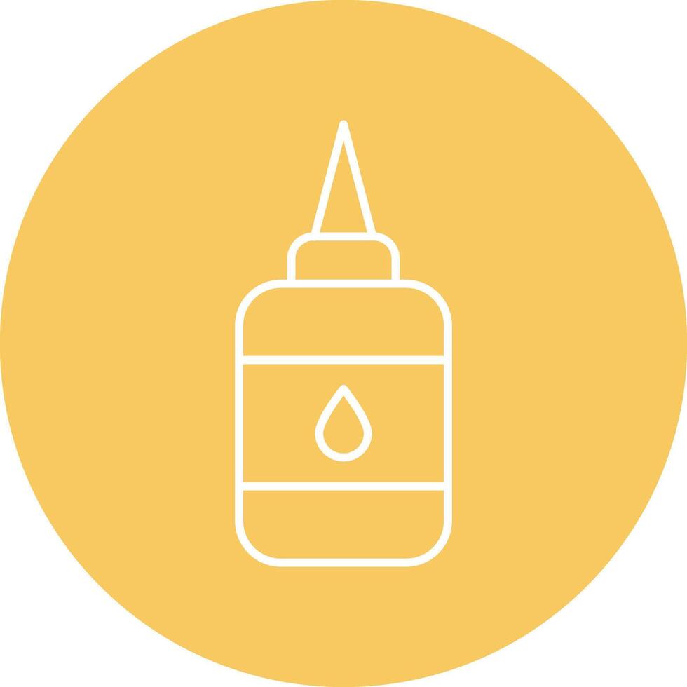 Glue Line Circle Icon Design vector