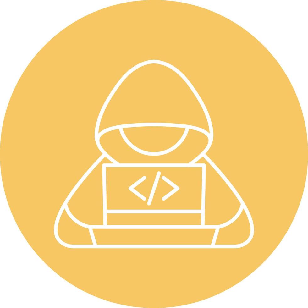 Code Line Circle Icon Design vector
