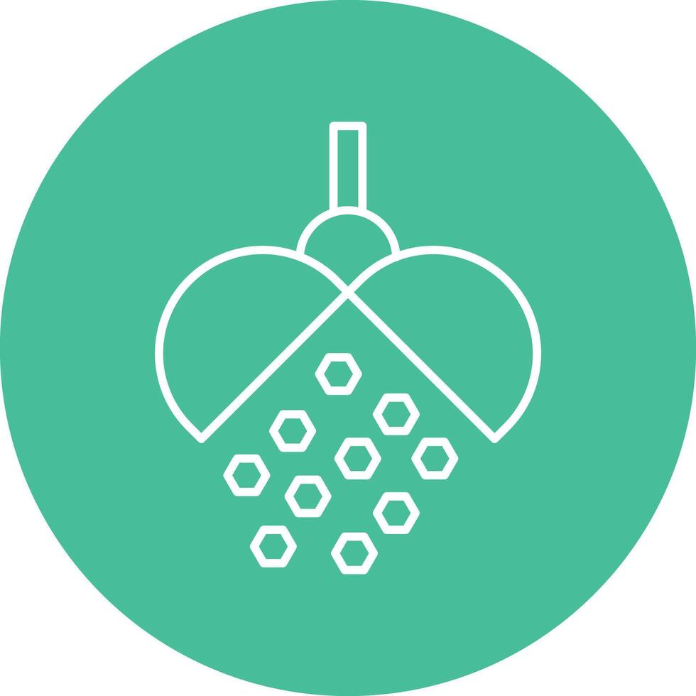 Confetti Ball Line Circle Icon Design vector