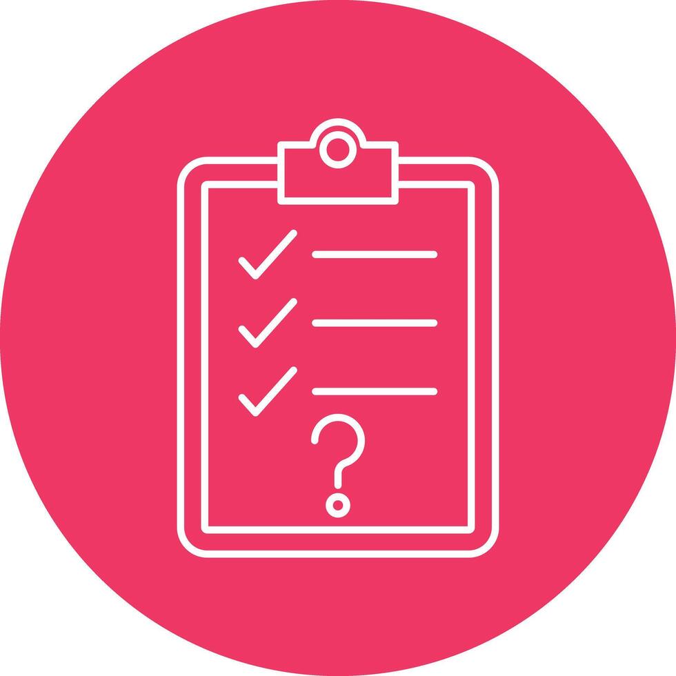 Question Line Circle Icon Design vector
