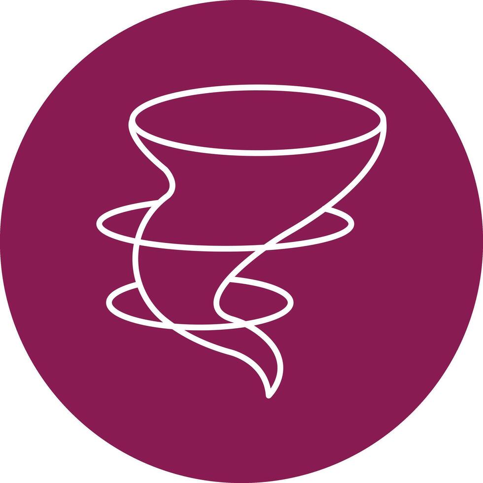 Tornado Line Icon vector