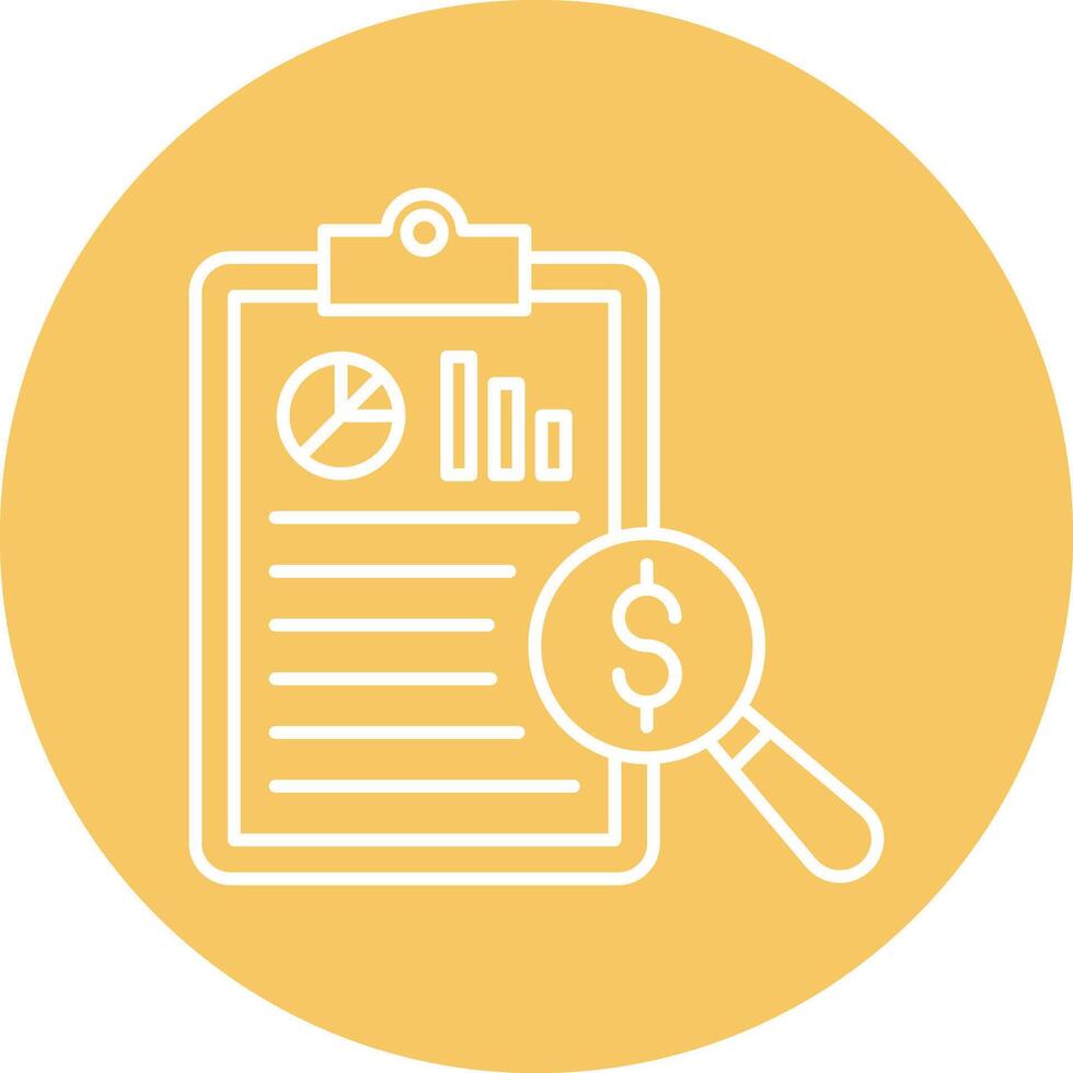Audit Line Icon vector