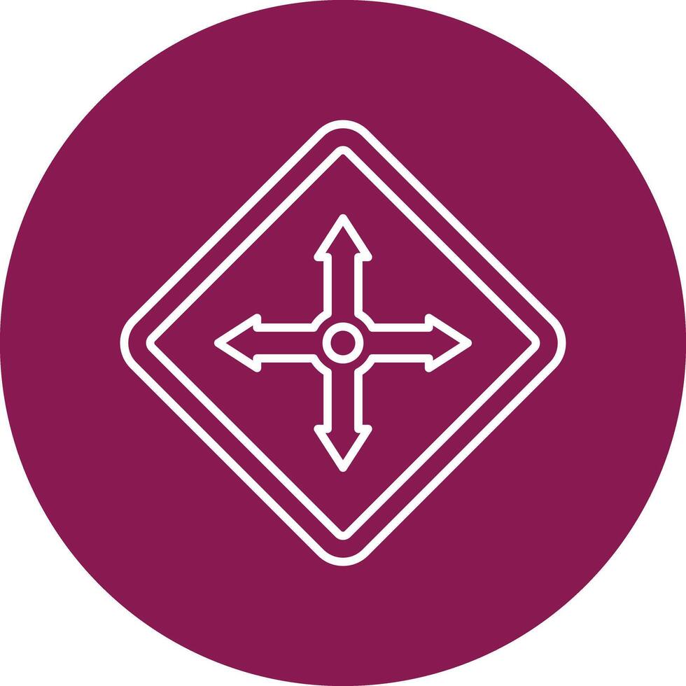 Move Selector Line Circle Icon Design vector