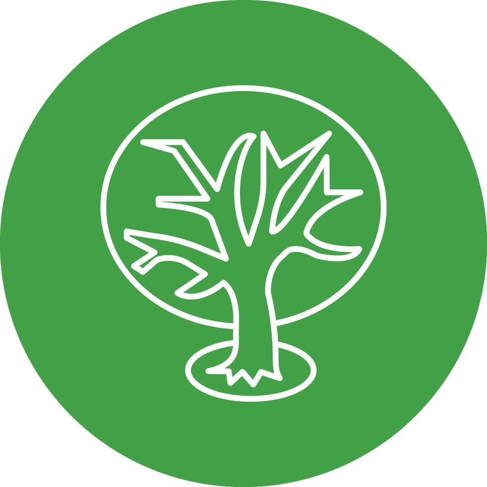 Tree Line Icon vector