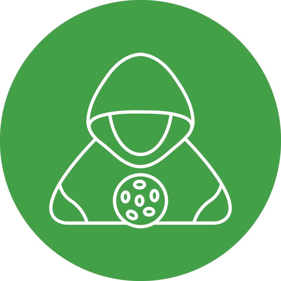 Infected Line Circle Icon Design vector